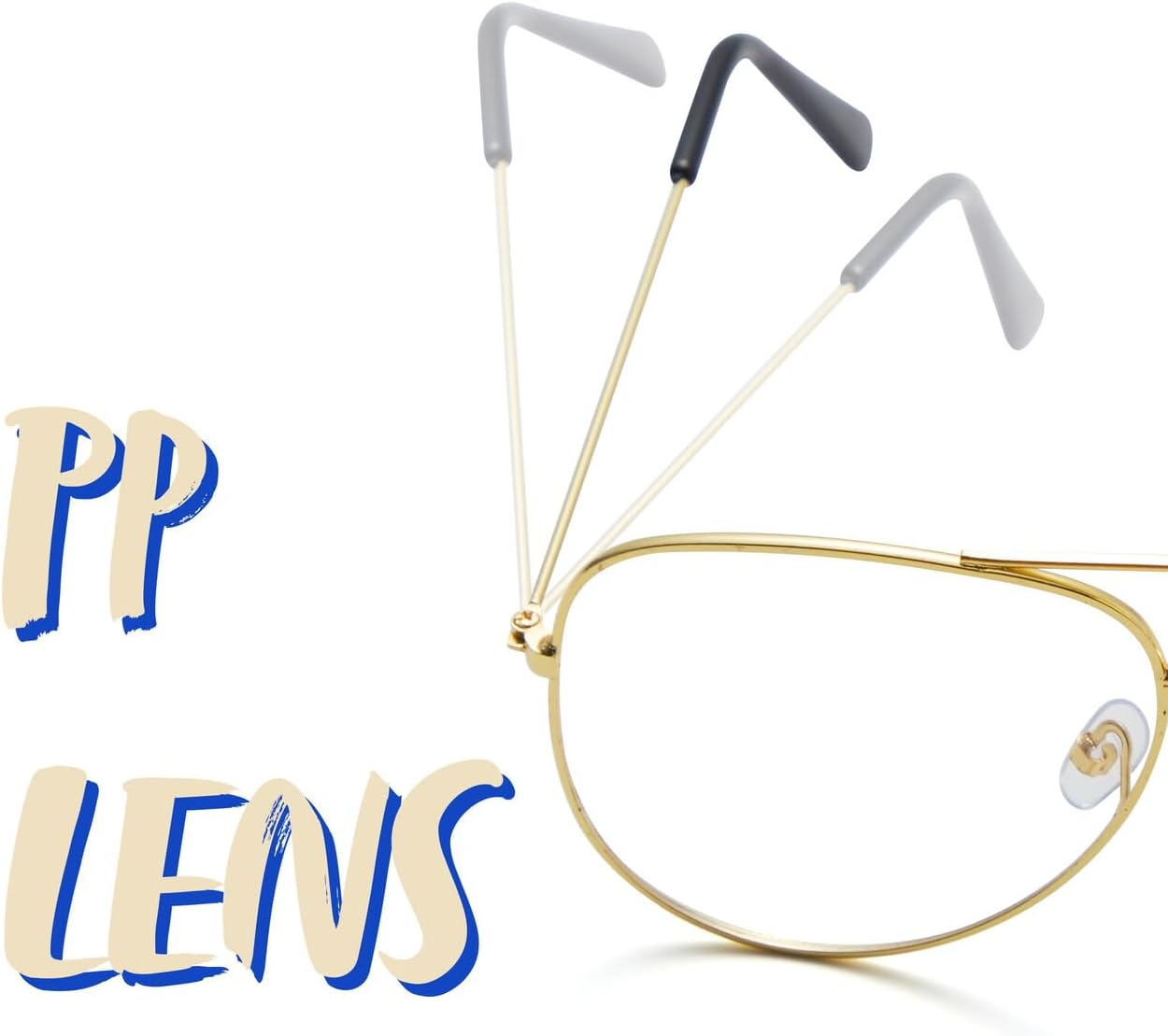 Spooktacular Creations Gold Metal Frame Glasses, Old Man Old Lady Costume Glasses, Halloween Classic Glasses Accessory for Kids Men Women Grandma 80S 90S Dress Up, Halloween Costume Prop, Gold image number 2