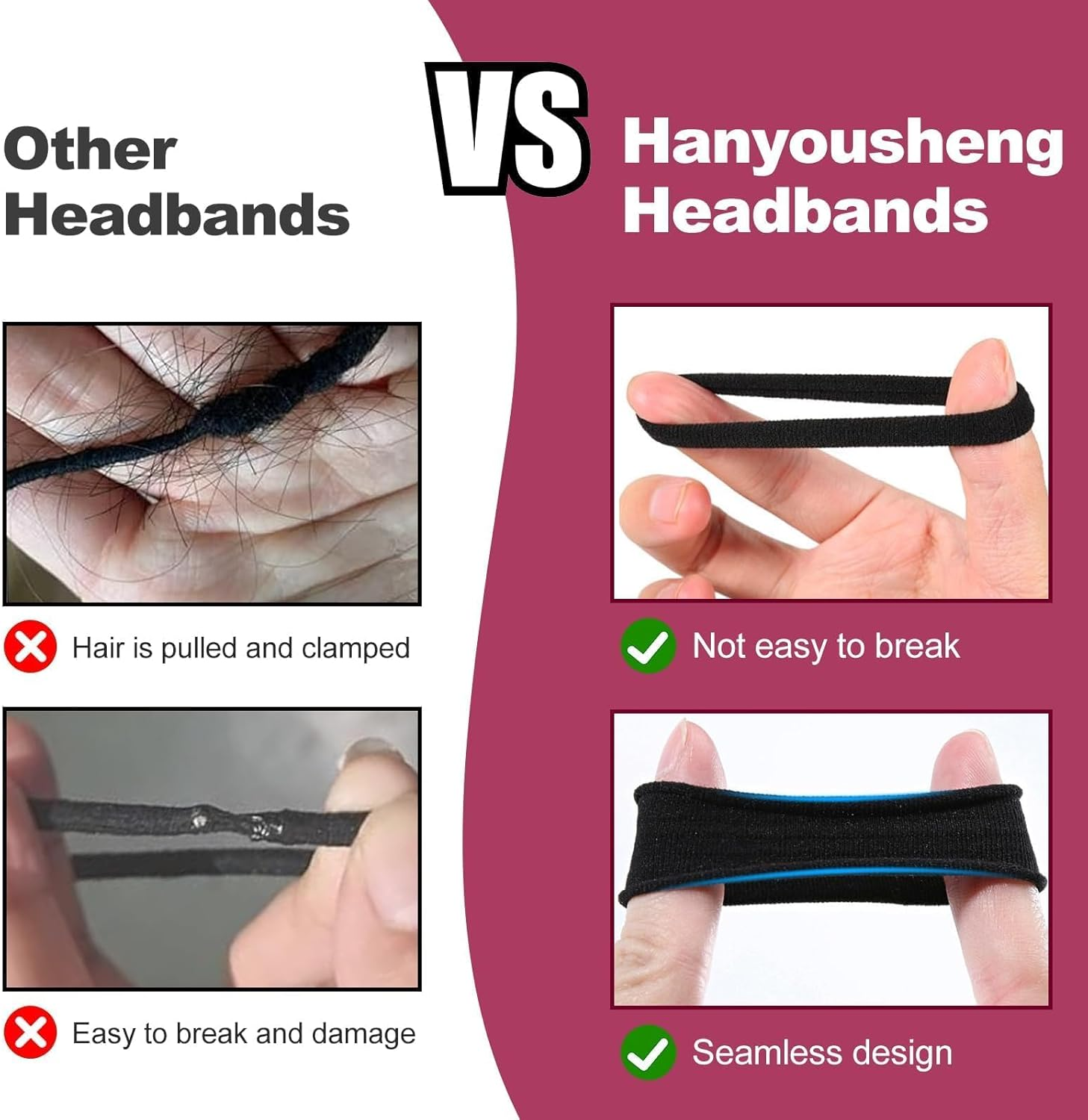 Hanyousheng Pack of 50 Hair Bobbles, 8 Mm Hair Scrunchies, Ladies, Hair Bobbles, Black, Hair Scrunchies, Men, Soft Braid Elastic, for Girls Men Women, Black