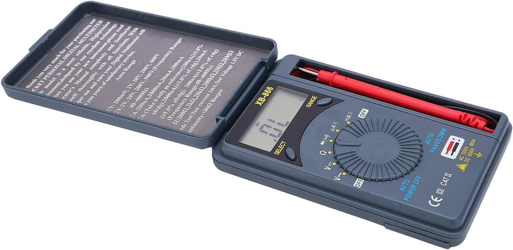 Voltage Tester, Pocket Small Size and Lightweight High Accuracy Multimeter for Measuring Voltage Resistance Current for Automotive image number 6