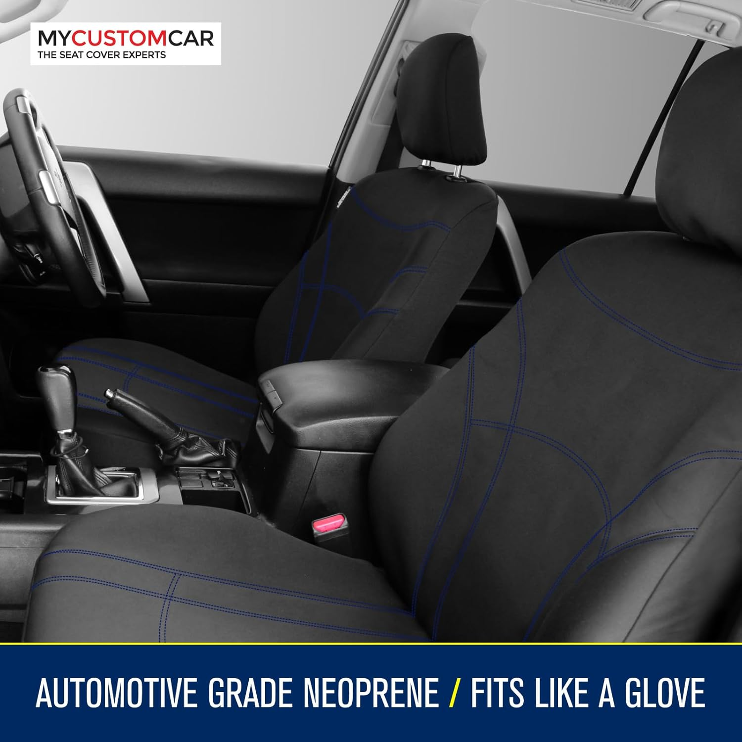 Ford Ranger PX Dual Cab 2011-2022 Neoprene Front Car Seat Covers Waterproof Custom image number 3