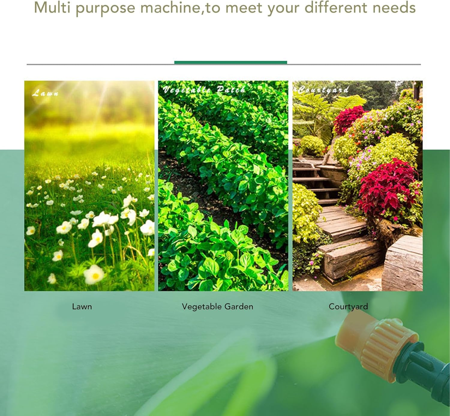 Sprinkler Timer Outdoor, Hose Timer for Automatic Watering, Digital Pogrammable Water Timer for Garden, Irrigation Controller Timer for Plants Lawn, Atomized Microspray image number 4