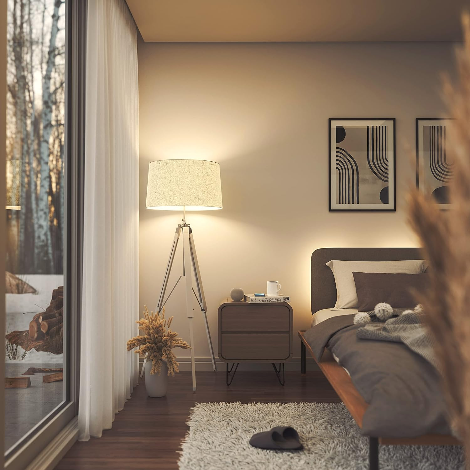 Nanoleaf Essentials Smart LED Colour-Changing Light Bulb (60W) - RGB & Warm to Cool Whites, App & Voice Control (Works with Apple Home, Google Home, Samsung Smartthings) (Matter E27 (1 Pack)) image number 2