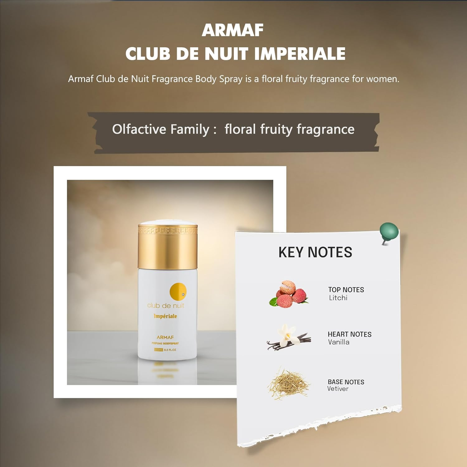 Armaf Club De Nuit White Imperiale Body for Women 250 Ml image number 3