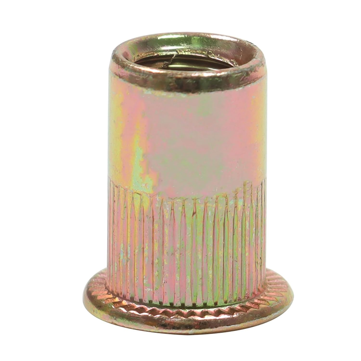 Labwork 50Pcs M8 Rivet Nuts Blind Nut Nutserts Rivnut Zinc Plated Steel