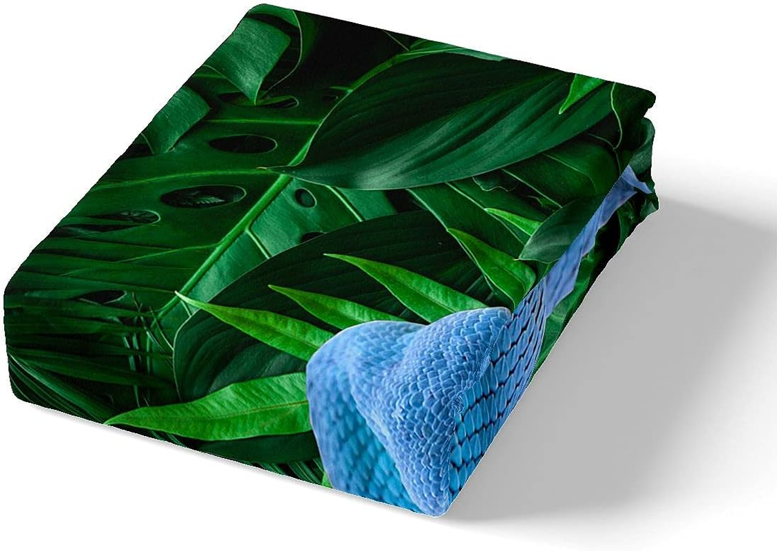 Loussiesd Snake Duvet Cover Set Animal World Decor Bedding Set 135 X 200 Cm for Children Boys Girls 3D Snake Print Bed Set Wild Animal Room Decor 2 Pieces Zip image number 4