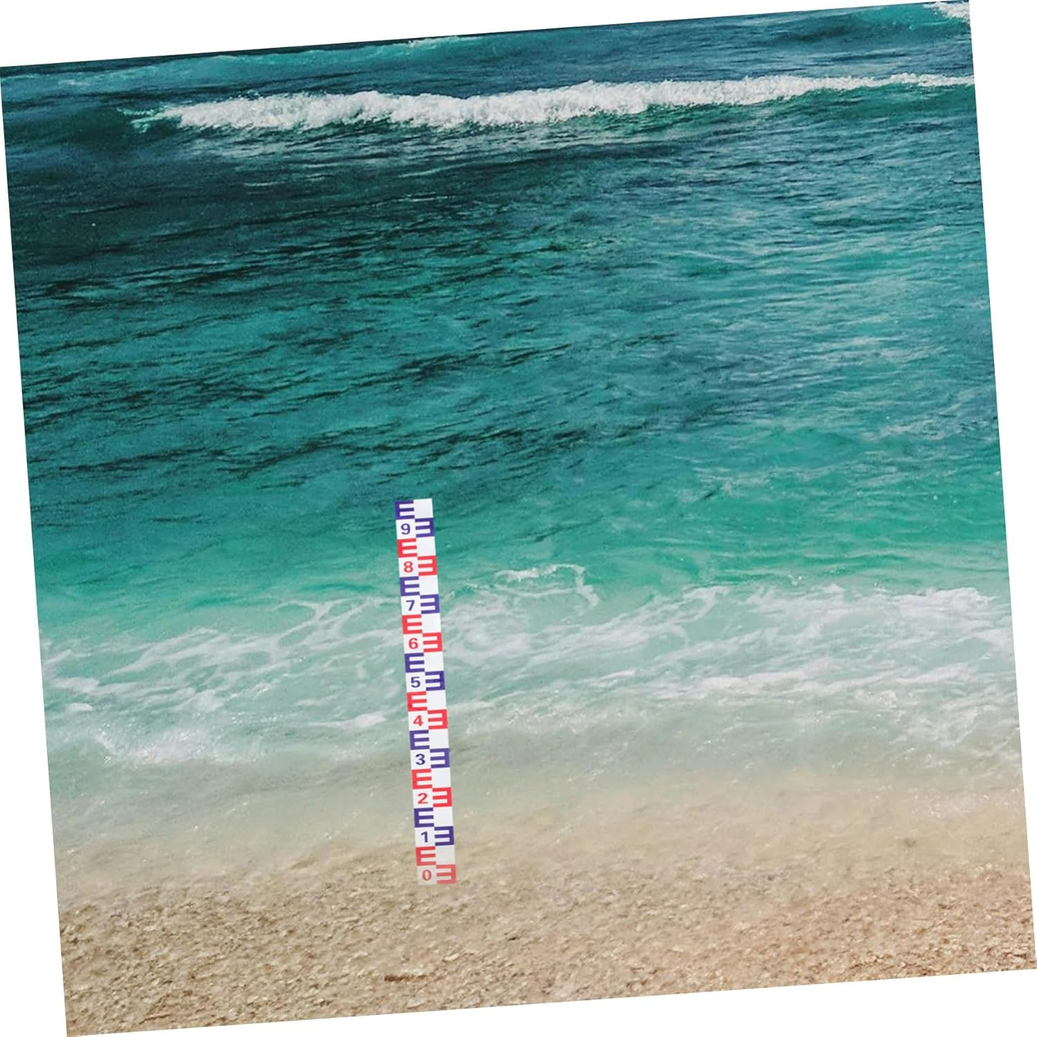 Totority 2Pcs Liquid Level Indicator Water Depth Gauge Pool Water Level Sticker Ruler Ruler Outdoor image number 6