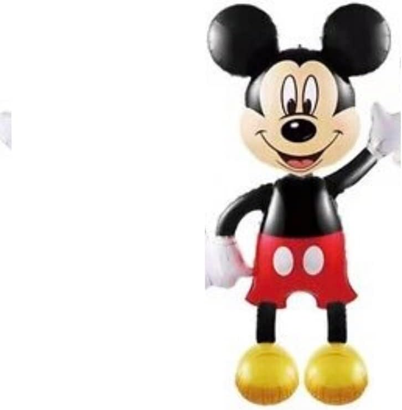 Giant Mickey Minnie Mouse Foil Balloons Birthday Party 110Cm Decoration UK (Minnie Mouse - Red Pukka Dot)