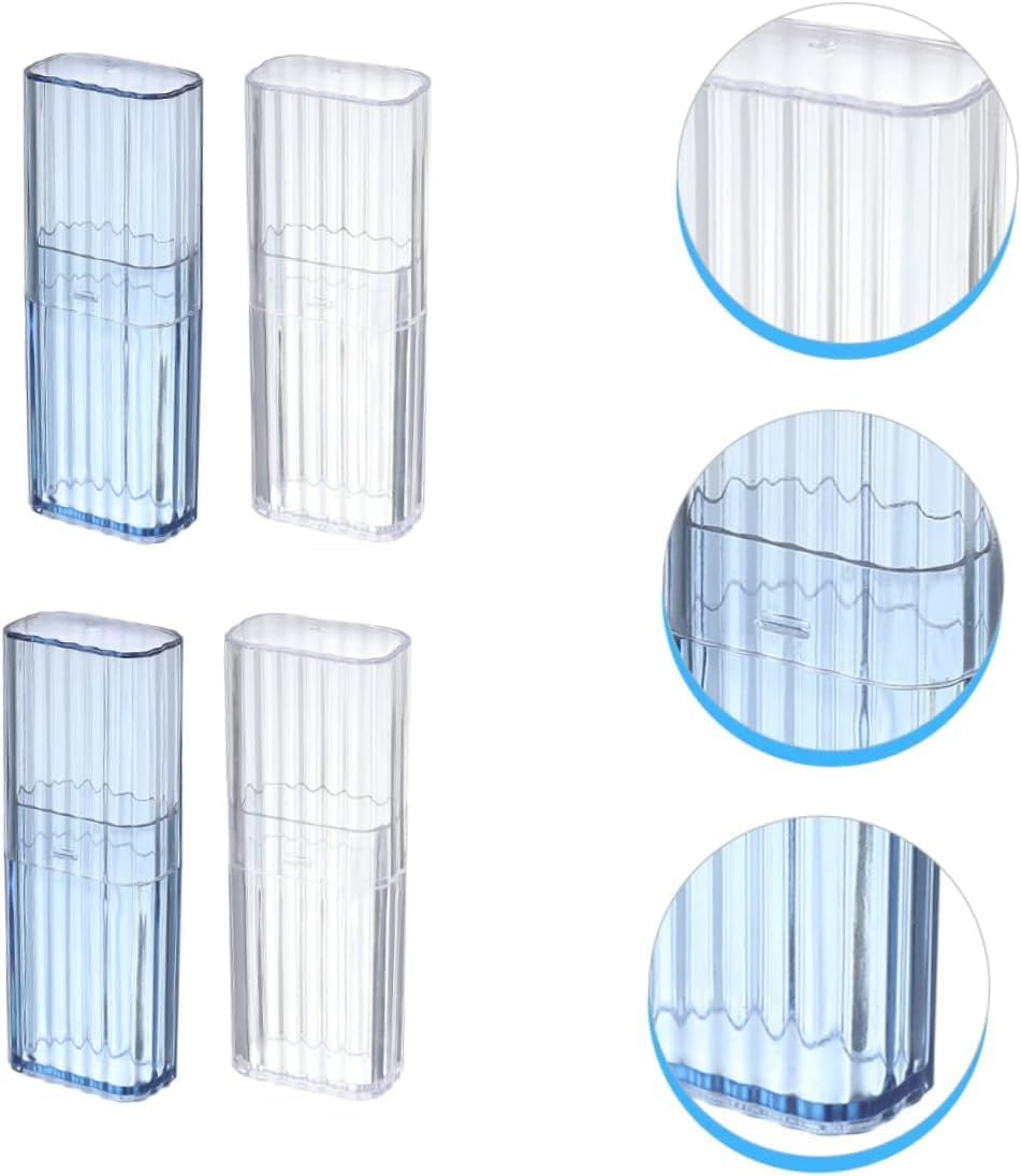 Fokmuaex 4Pcs Clear Cotton Swab Organizer Box for Makeup Pads, Cotton Buds & Accessories - Durable Bathroom Bedroom Office Storage Containers with Lids for Organization image number 3