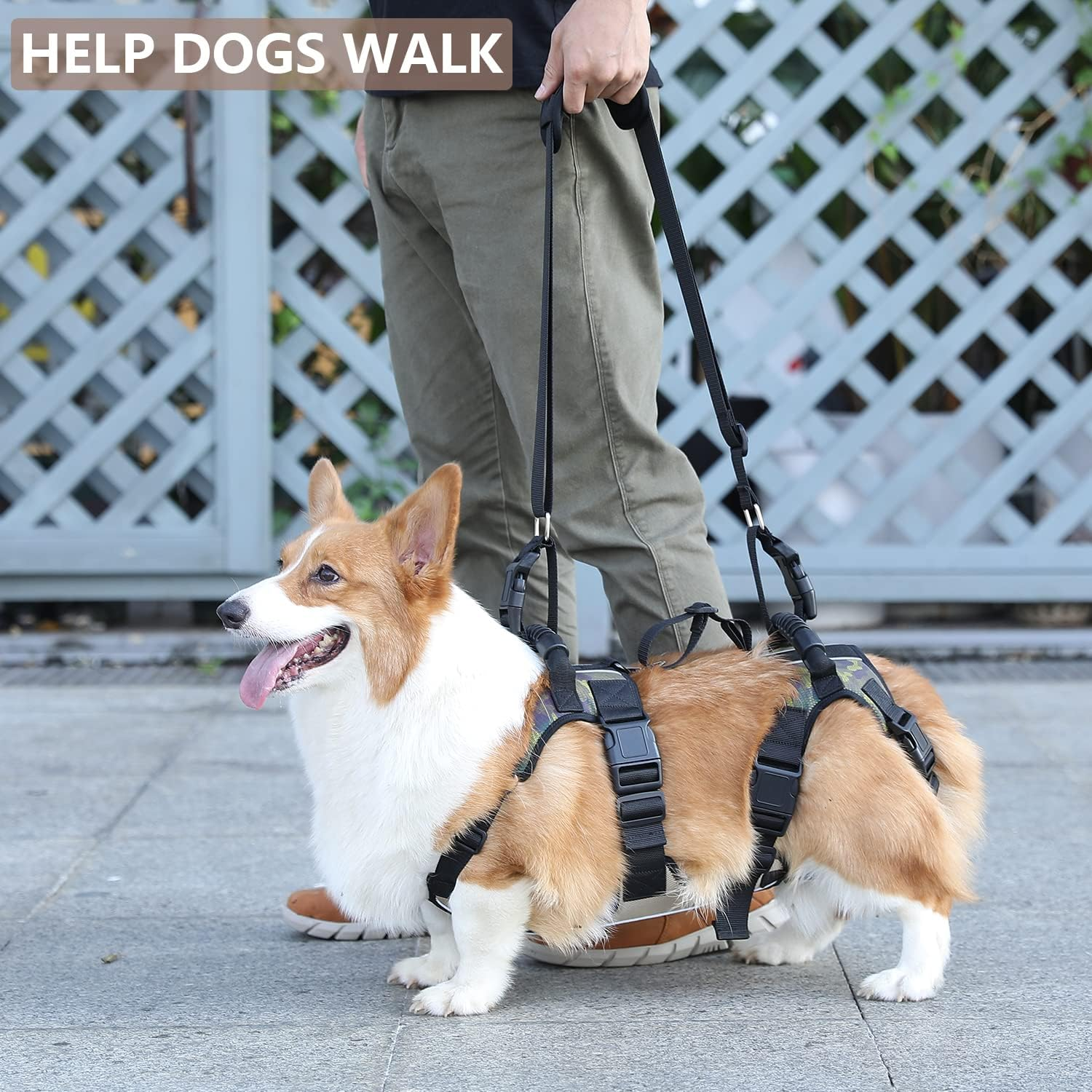 Coodeo Dog Lift Harness, Full Body Support & Recovery Sling, Pet Rear Leg Support Rehabilitation Lifts Vest, Dog Carrier for Senior Dogs with Joint Injuries, Arthritis, Paralysis up Stairs (Xxlarge) image number 2