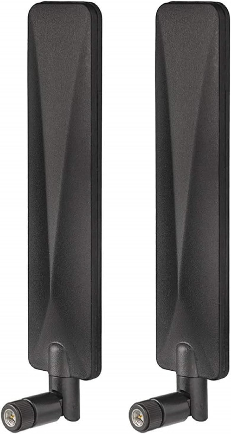 Bingfu Network SMA Male White Antenna (2-Pack) Compatible with Wireless CPE Router Gateway Industrial Iot Router Trail Game Camera Outdoor Security Camera