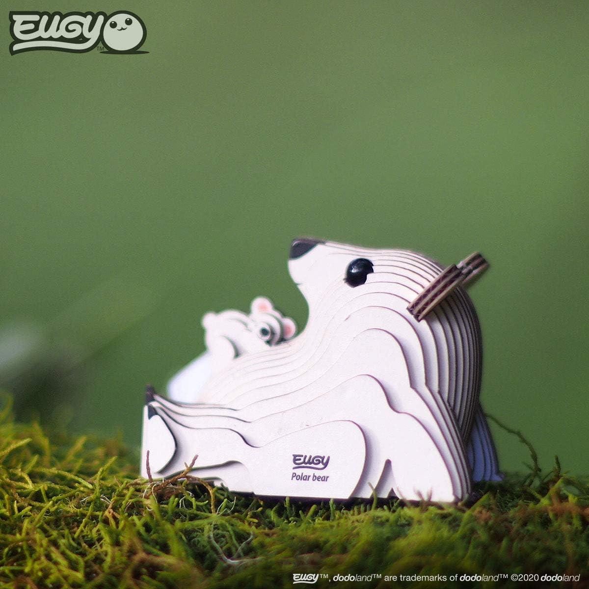 EUGY 052 Polar Bear 3D Puzzle - 30 Piece Eco-Friendly Educational Toy Puzzle for Boys, Girls & Kids Ages 6+ image number 1