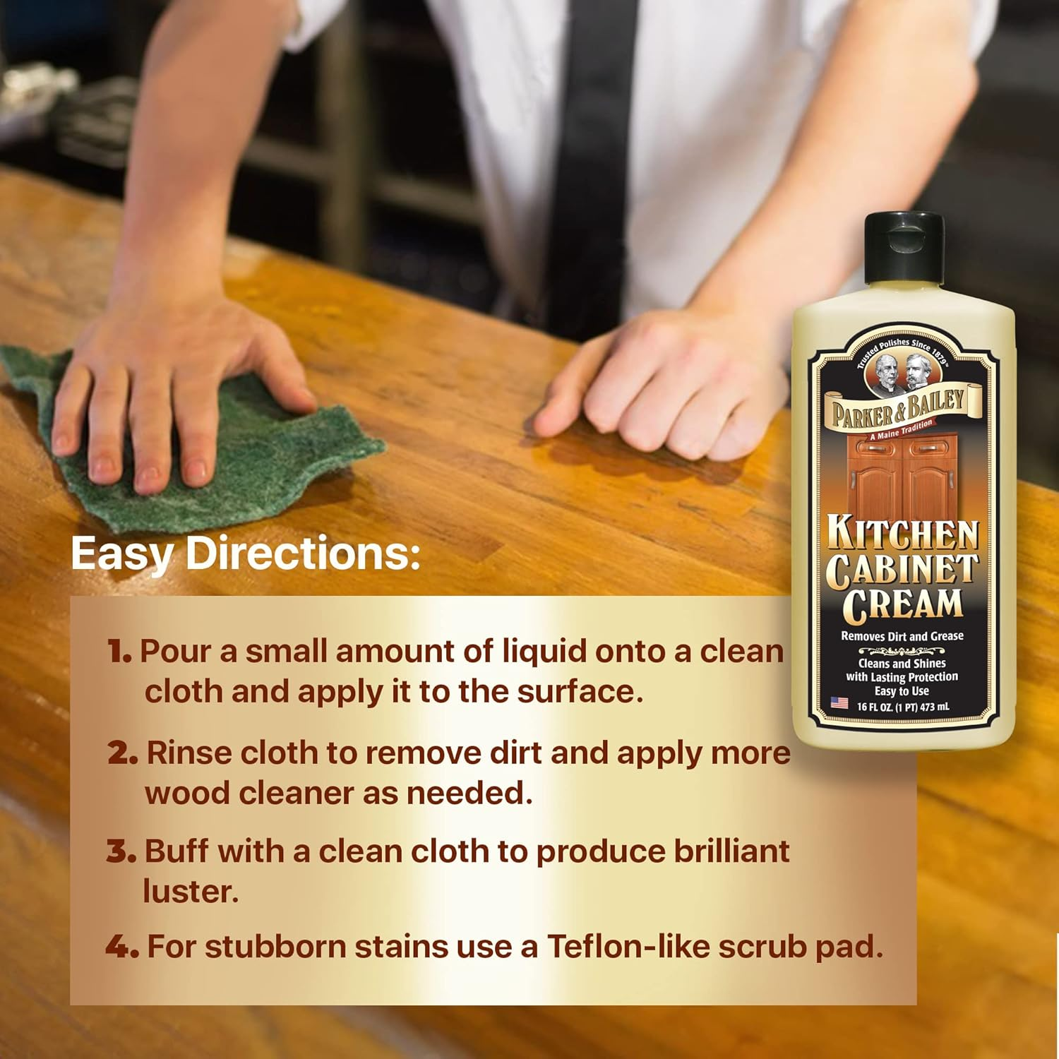 Parker Bailey Kitchen Cabinet Cream Woodcare, 1 Piece image number 4