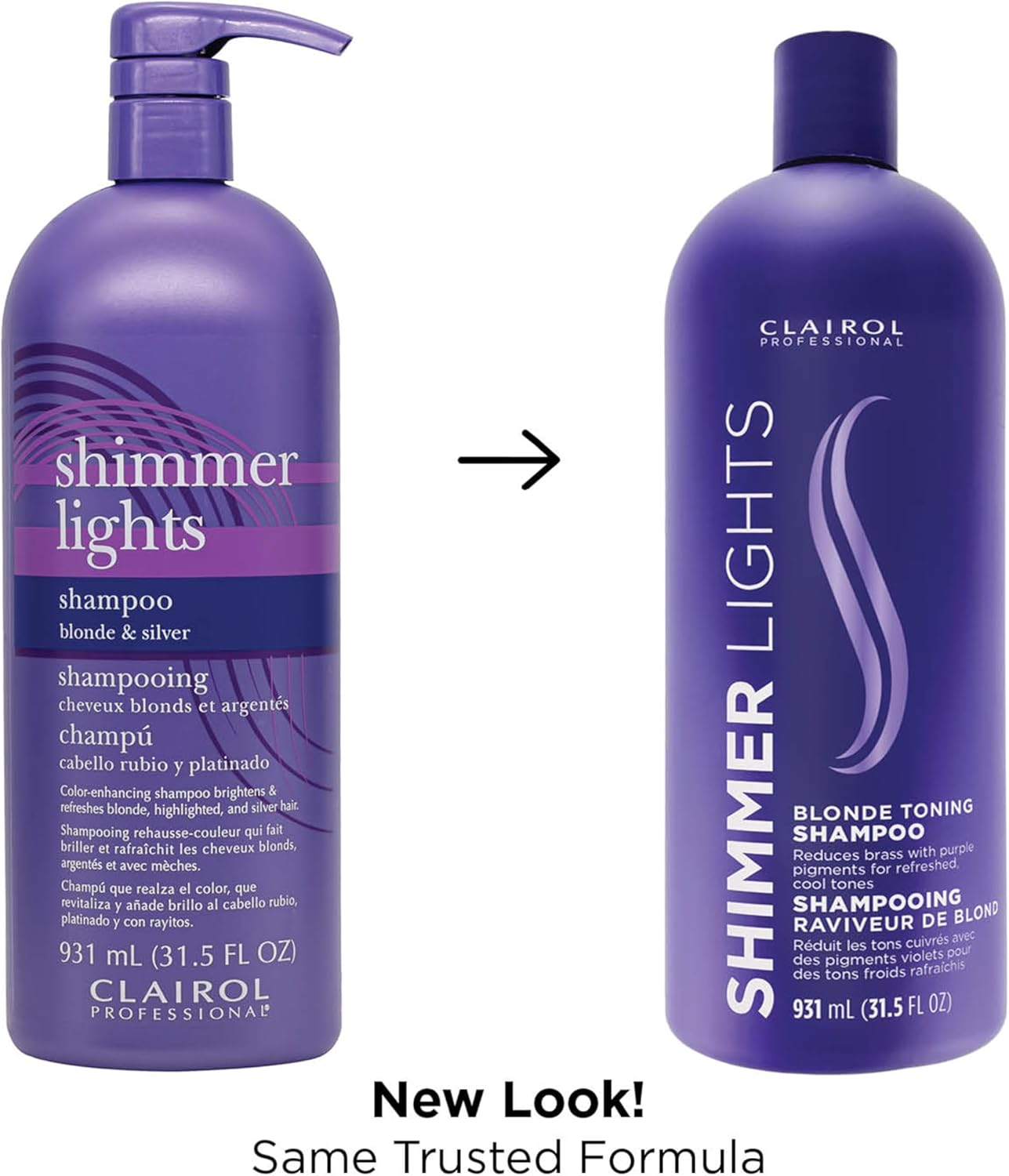 Clairol Shimmer Lights Blonde and Silver Shampoo for Unisex 31.5 Oz Shampoo image number 4