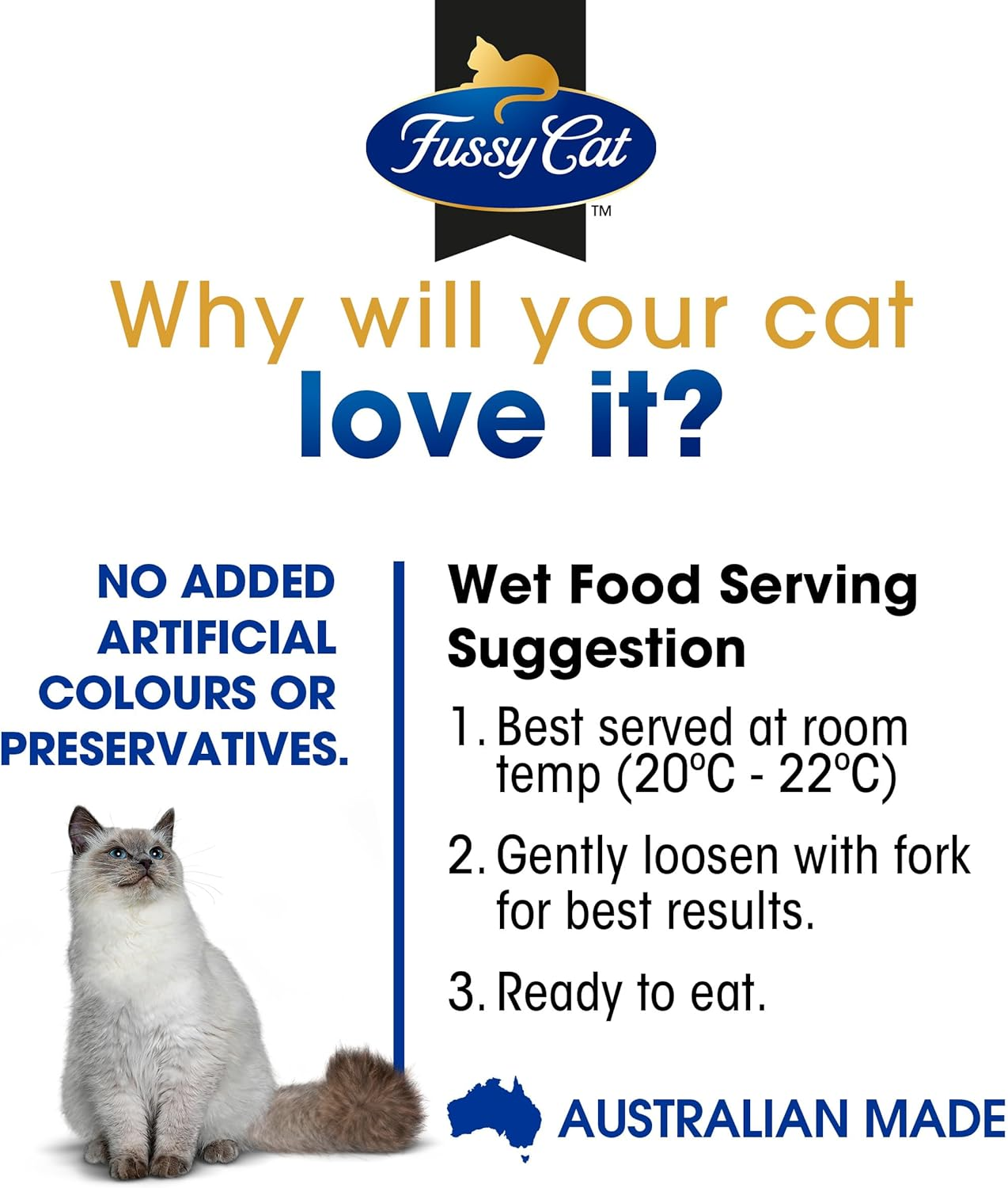 Fussy Cat Grain Free Adult Twice as Tasty Wet Cat Food, P&acirc;t&eacute; & Pieces Poultry Picks 24X80G - Two Tasty Textures, One Irresistible Meal, Real Australian Meat, Grain-Free & Complete Nutrition