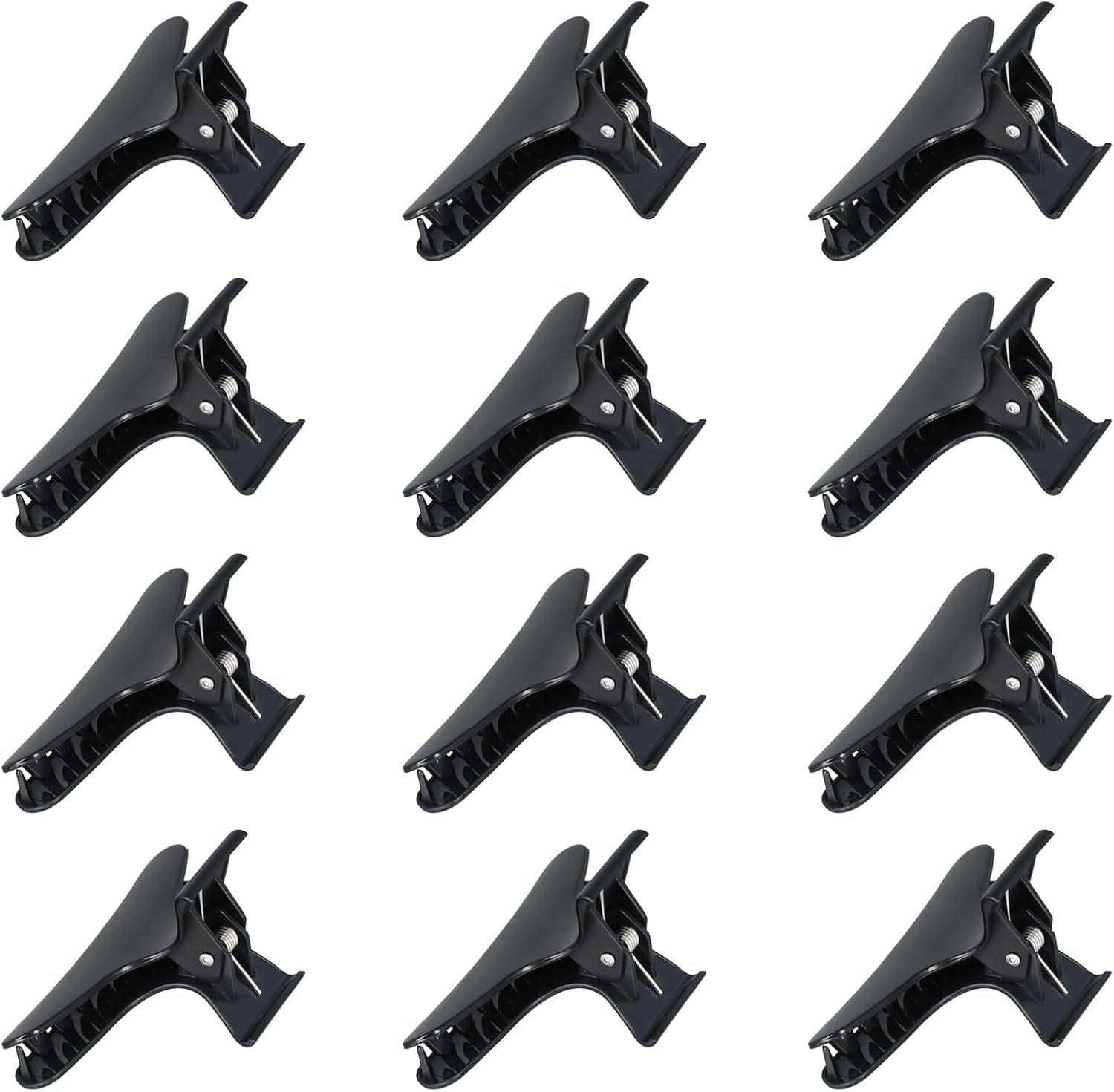 12 Pcs Black Butterfly Hair Claw Clips, Salon Hair Claw Hairdresser Clamp Black Clip Barrettes, Hairdresser Styling Accessories for Women & Girls image number 6