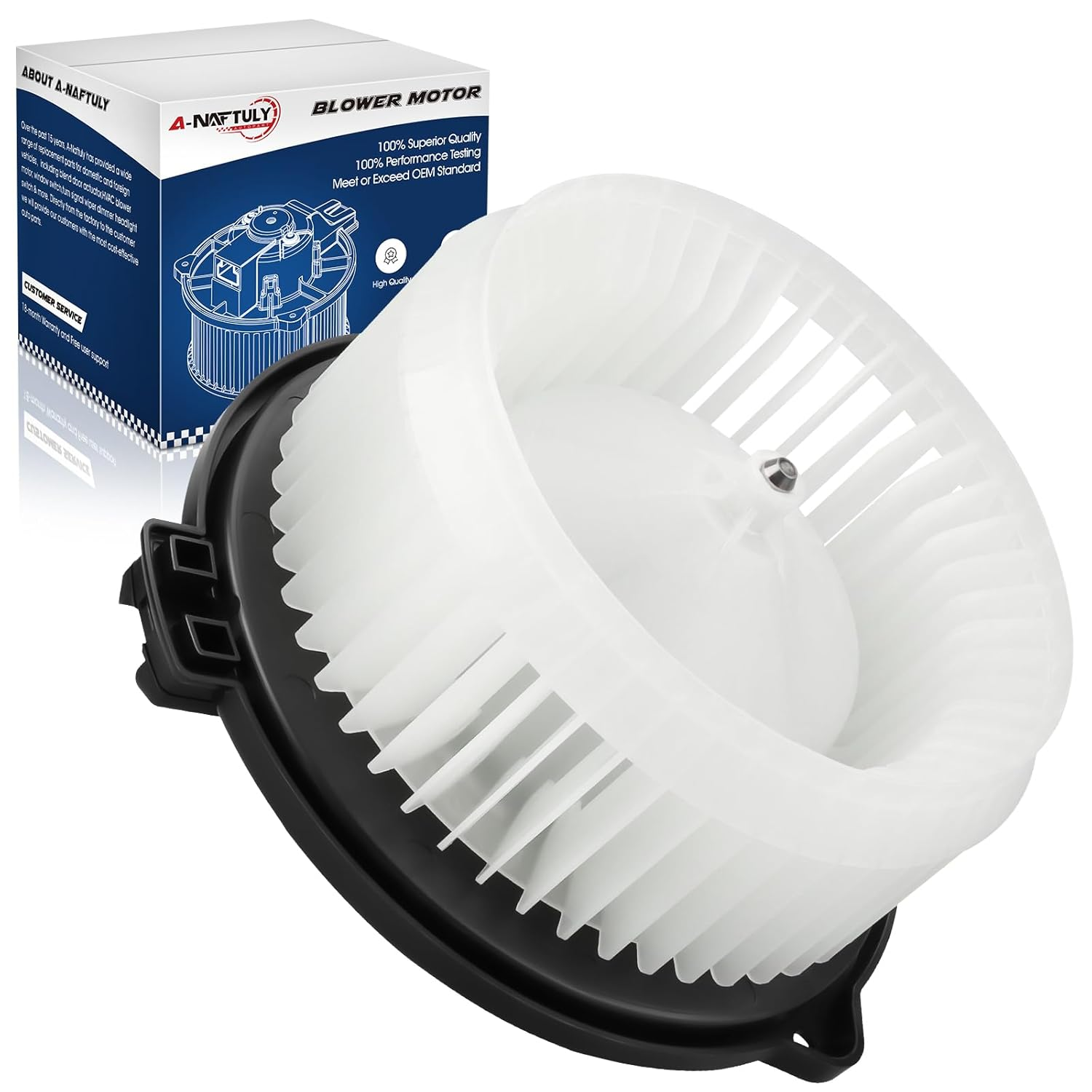 A-NAFTULY AC Blower Motor with Fan Replacement Fits for 2001-2005 Honda Civic, 2002-2006 Honda CRV, 2003-2011 Honda Element, 2001-2005 Acura EL, HVAC Plastic Heater Blower Motor, 700005, 79310S5DA01