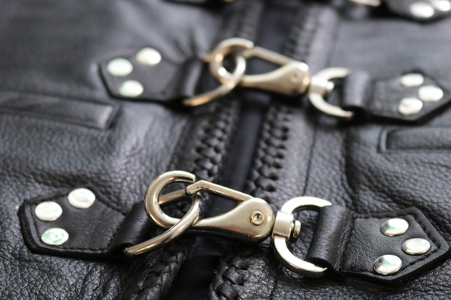 MDM Leather Vest Closure for Retrofitting (3 Pieces in a Set) image number 1