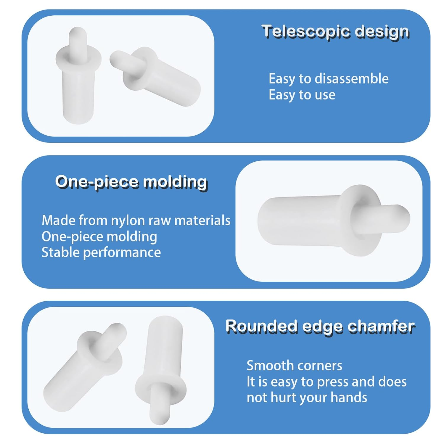 Loimon 20 Pcs Shutter Louver Repair Pins,Blind Bolt, Replacement Pins,Universal Fit for AU Window Shutters image number 5