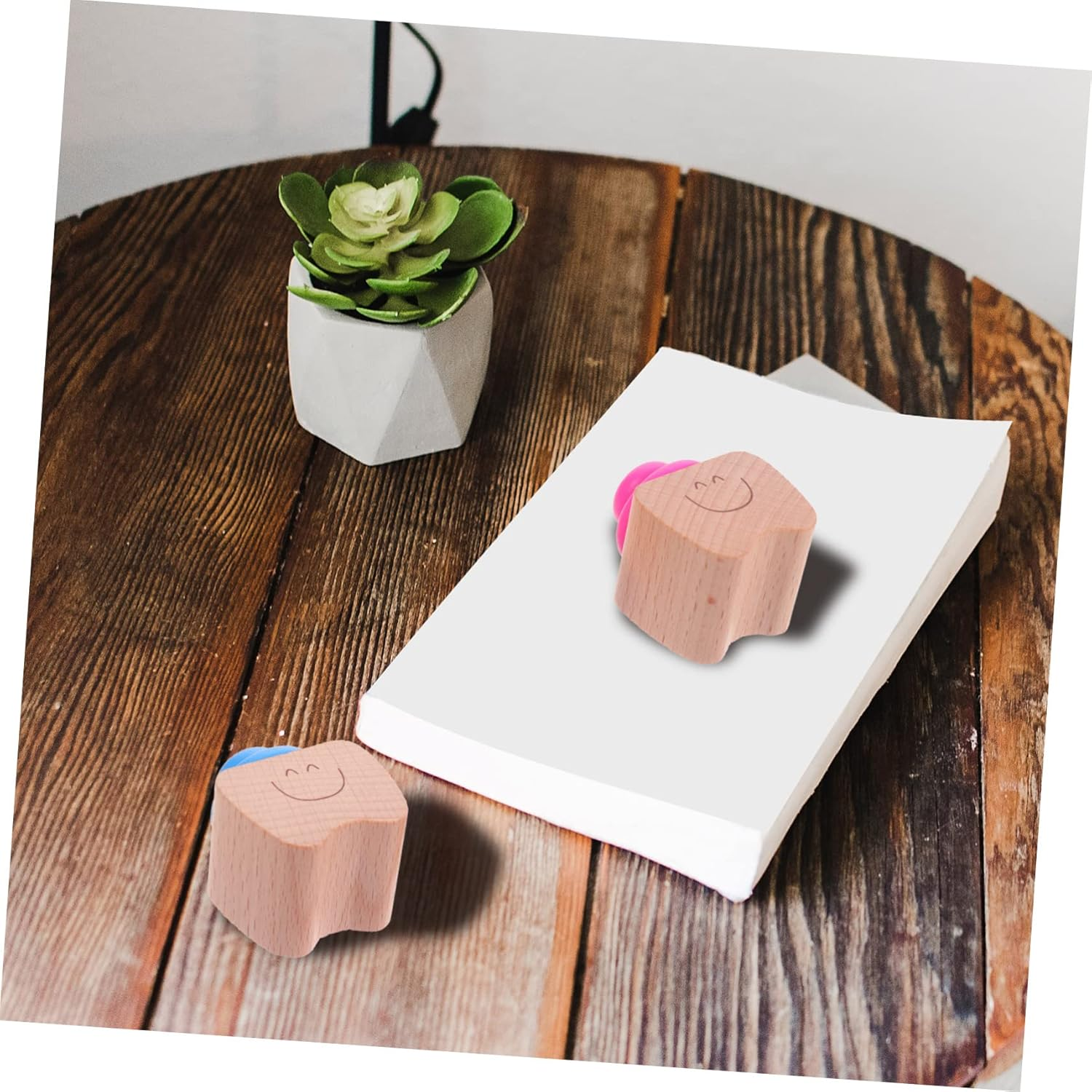 2Pcs Keep Your First Tooth Safe Wooden Tooth Keepsake Box for Boy Girl image number 2