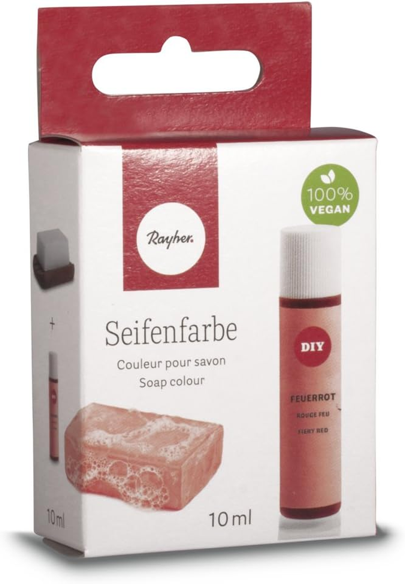 Rayher Liquid Soap Colouring, Colourant for Soap Making and Cosmetics, Red Soap Colour, 10Ml, Red, Vegan, 34246280 - Azure image number 4