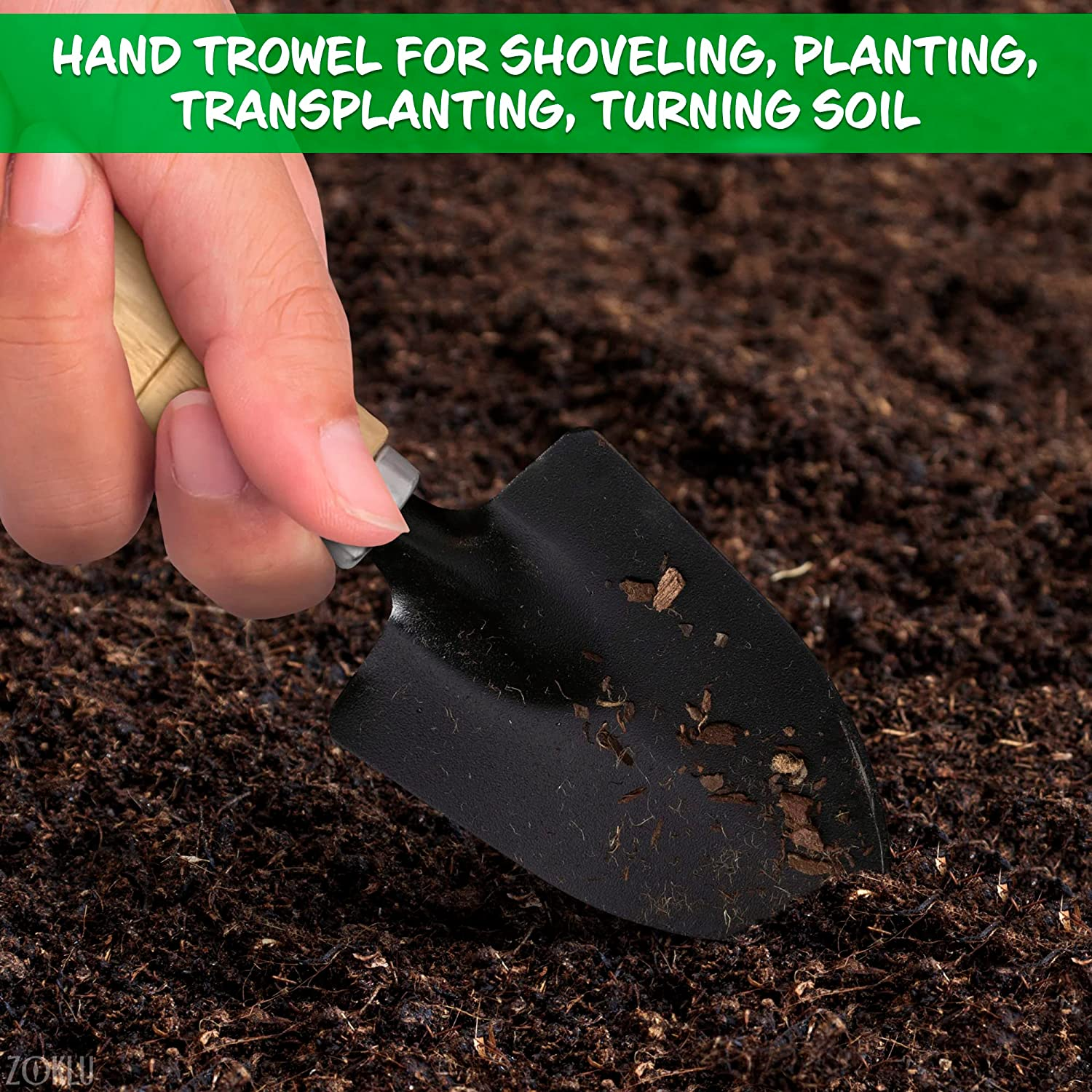 Hand Shovel for Gardening Trowel Garden Tool - Planting Tools Small Garden Rake Ergonomic Hand Tools Set Edging Shovel Indoor Plants Tools - Gardening Tools Heavy Duty Shovel Garden Tool Set image number 6