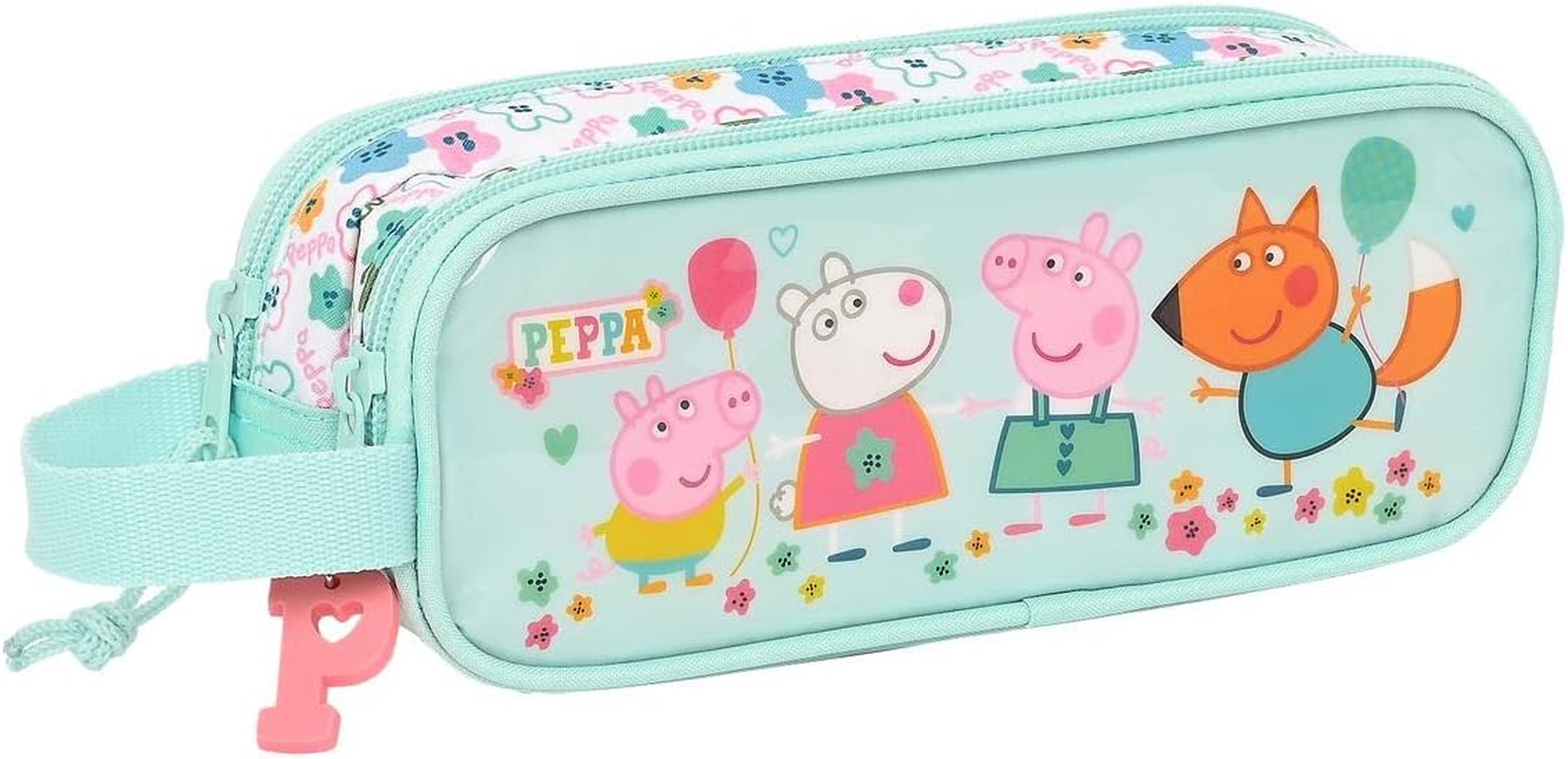 Safta Safta-812281747 Peppa Pig Cosy Corner Pencil Case, 21 X 8 X 6 Cm, Cartoon, Multicoloured, Standard (812290513), Colourful, Est&aacute;ndar, Casual, Colourful, Est&aacute;ndar, Casual
