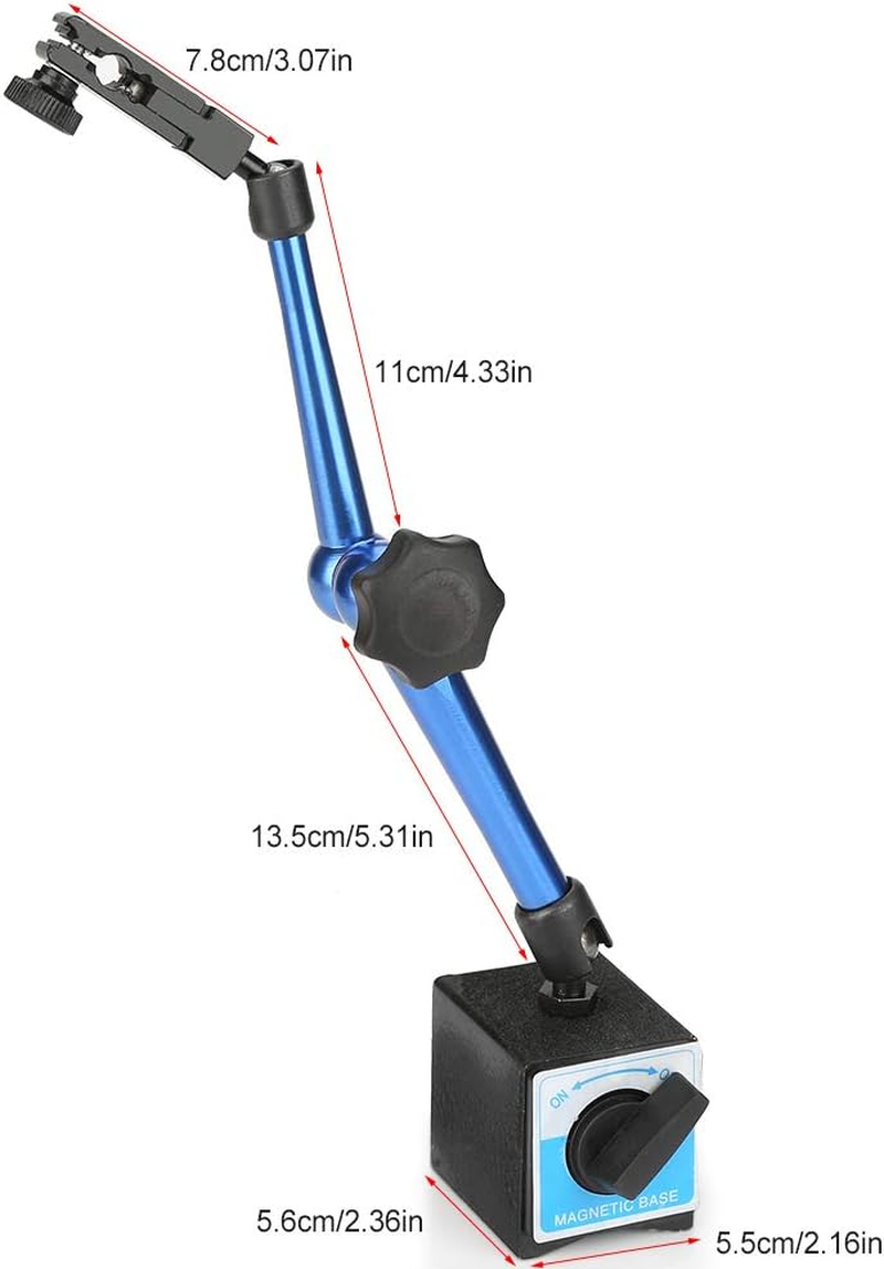 Magnetic Stand Base Holder for Dial Test Indicator Gauge (Blue) image number 1