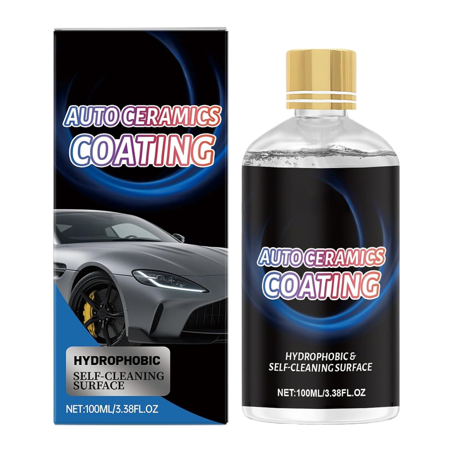 Automotive Ceramic Coating,100Ml Long-Lasting Automotive Paint Polish | High Gloss Car Coating Agent | for Truck Owners Enthusiasts Detailing Professionals DIY Detailers Garage Motorcycle RV SUV image number 1
