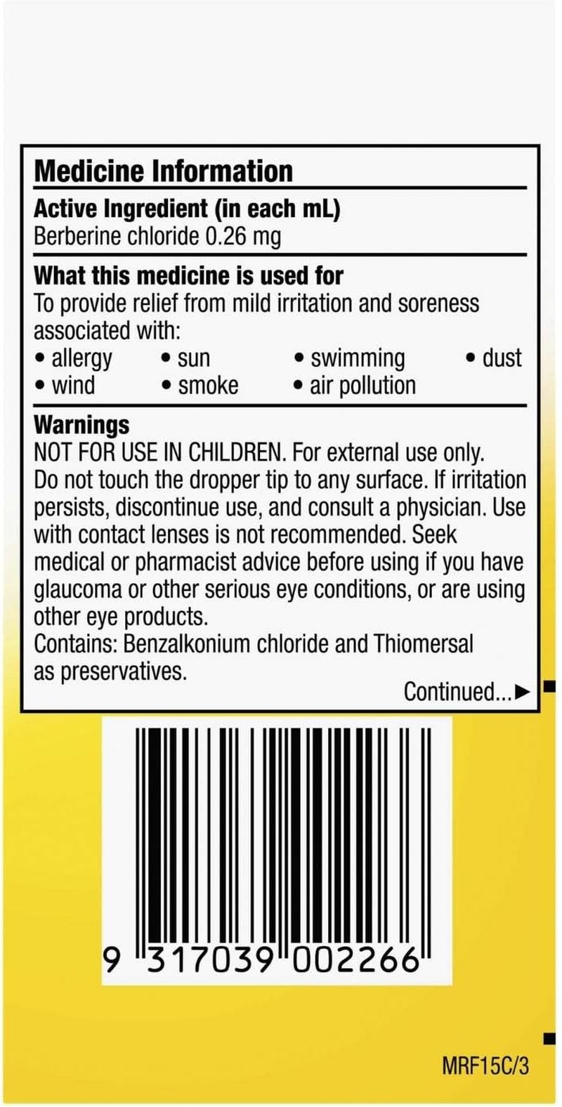 Murine Relief Eye Drop 15Ml image number 6