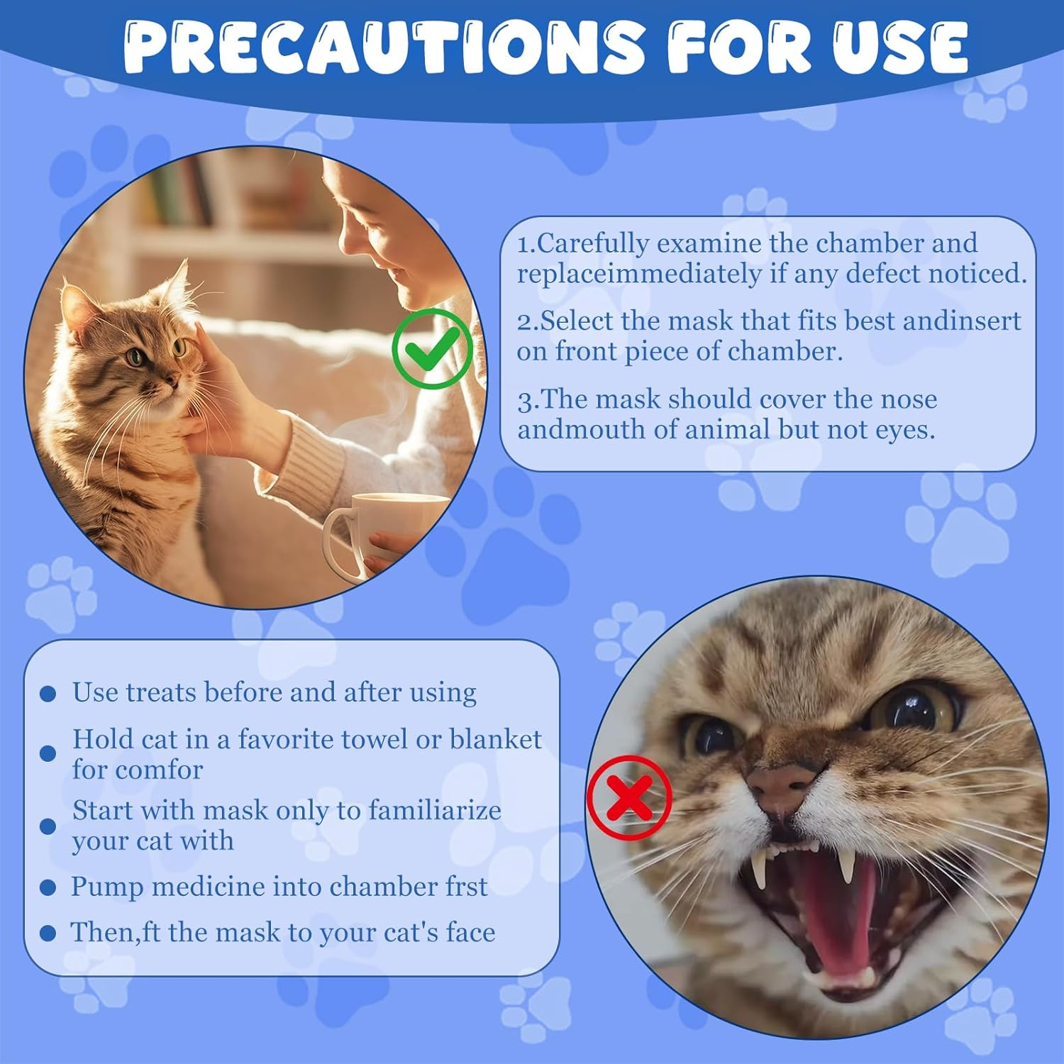 Exatta Inhaler Spacer for Cats and Dogs, Pet Inhaler Spacer with 2 Sizes Masks Cats Dogs, Aerosol Chamber, Hand Inhaler Spacer image number 5