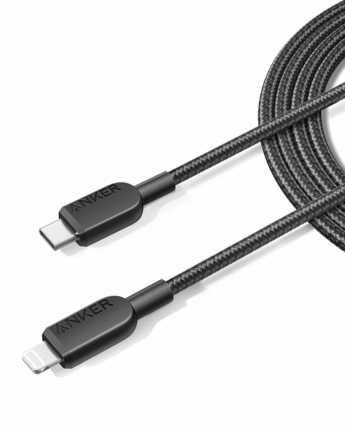 Anker USB C to Lightning Cable, 310 USB-C to Lightning Braided Cable, Mfi Certified, Fast Charging Cable for Iphone 14 plus 14 14 Pro Max 13 13 Pro Iphone 12 (Charger Not Included) (1.8M)