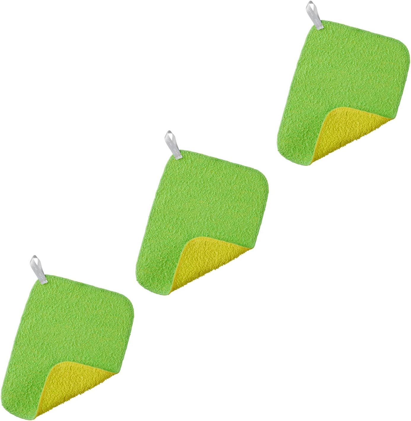 Marna W193 Water Scale Remover Duster (Green), Sink Cleaning (Clean without Detergent), Dish Towel (Washbasin/Faucet), Water Scalks Remover