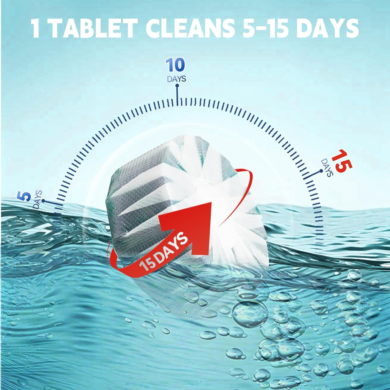Automatic Toilet Cleaner Tablets - Long-Lasting Drop in Cistern Blocks to Freshen and Prevent Limescale