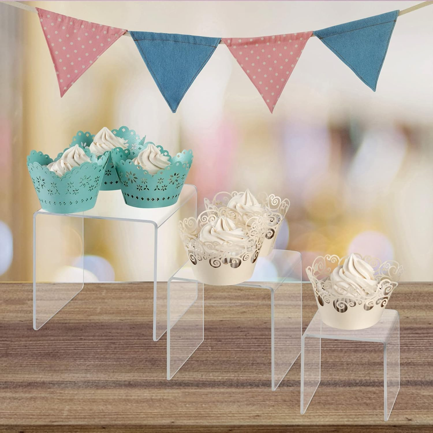 Clear Acrylic Display Risers Acrylic U-Shaped Display Stand,6Pcs U-Shaped Acrylic Risers Acrylic Display Stand Clear Risers,Acrylic Display Risers Acrylic U-Shaped Display Stand Riser Display Stand