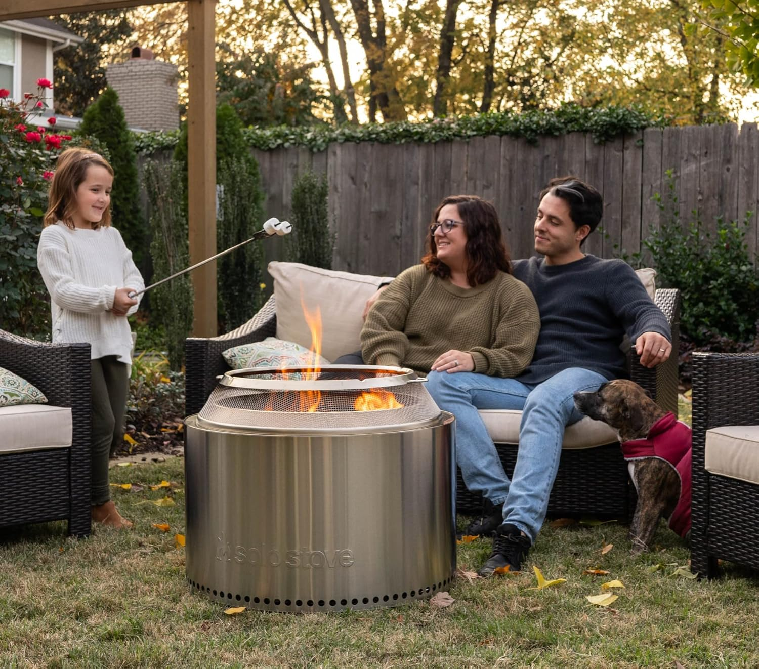 Solo Stove Yukon Shield Stainless Steel Fire Pit Spark Protector Screen Mesh Protective Spark Screen for Backyard and Outdoor Fire Pits Stops Hot Embers