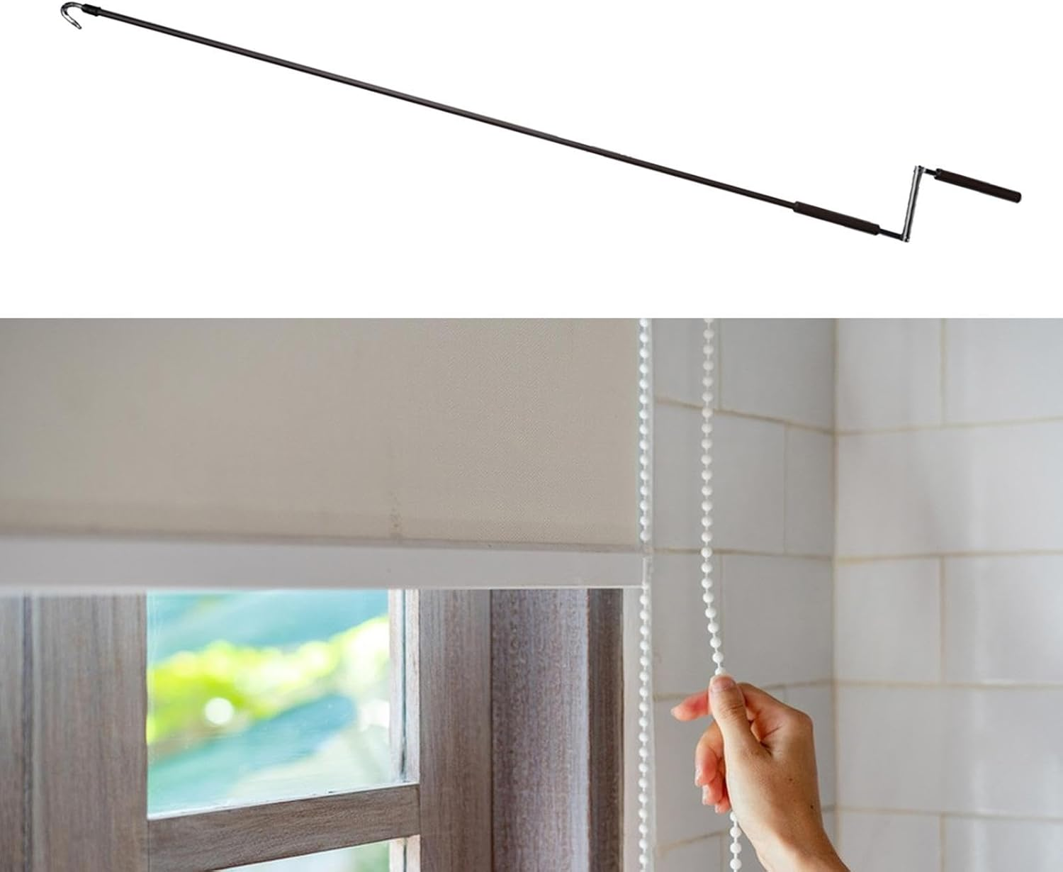 Generic RV Awning Crank Handle Replacement Crank Wand 48 Inch Hand Crank Handle for Outdoor Indoor Roller up Blind image number 2