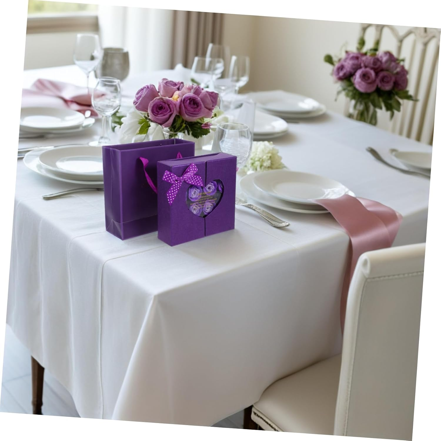 Minkissy 16Pcs Valentine Romantic Soap Artificial Roses for Wedding Decorations for Her image number 1