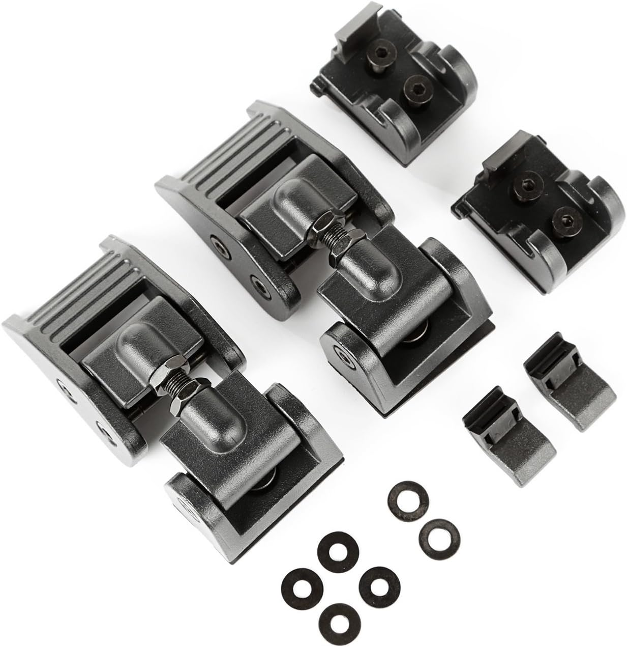 Rugged Ridge | Gen 2 Aluminum Locking Hood Catches | 11210.32 | Fits 2007-2024 Jeep Wrangler Jk/Jl; 2020-2024 Jeep Gladiator JT