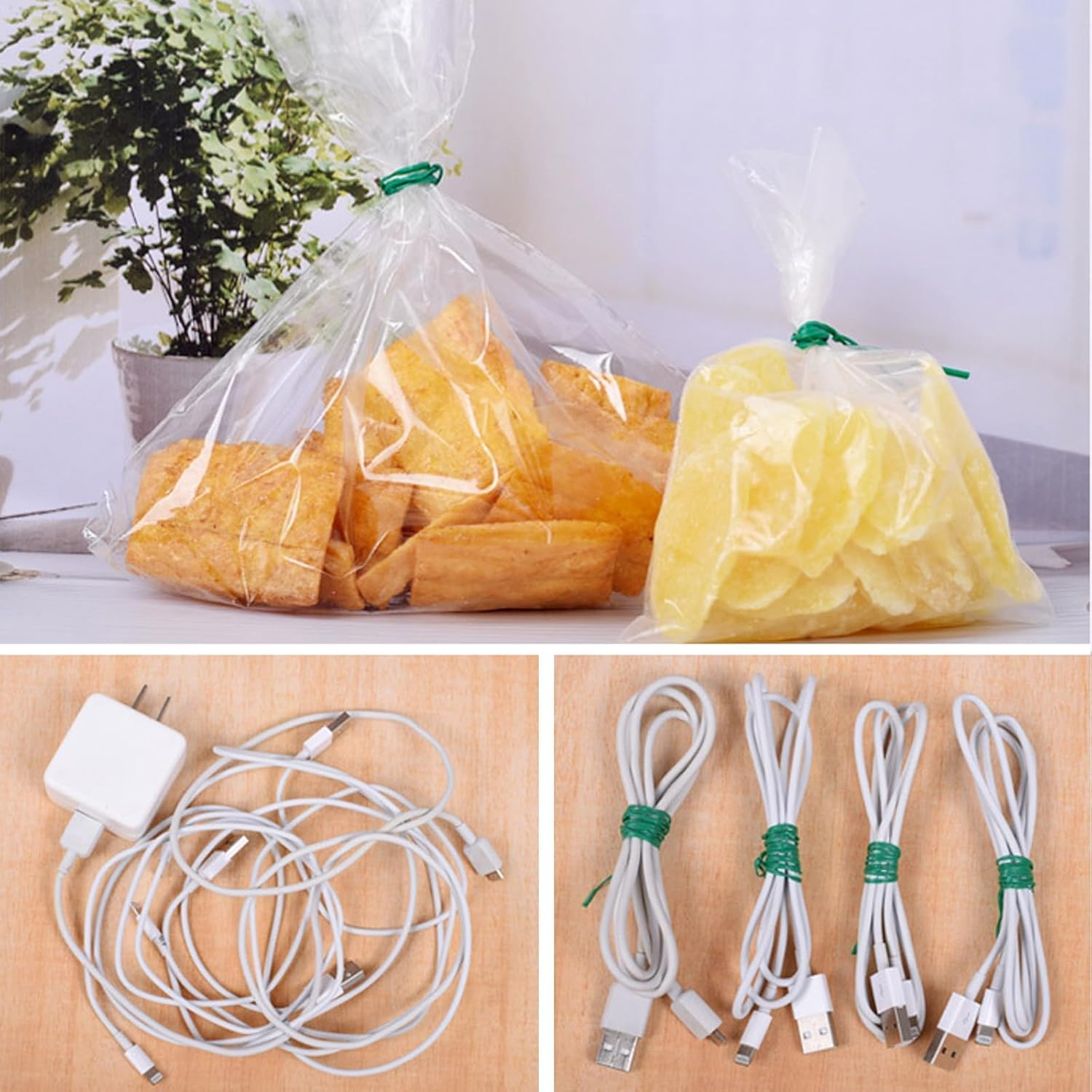 2 Roll 328 Feet Twist Ties, Betterjonny Green Garden Plant Ties with Trimmer, Multi-Function Sturdy Garden Plant Twist for Gardening, Home, Office(2 Roll X 100M) image number 6