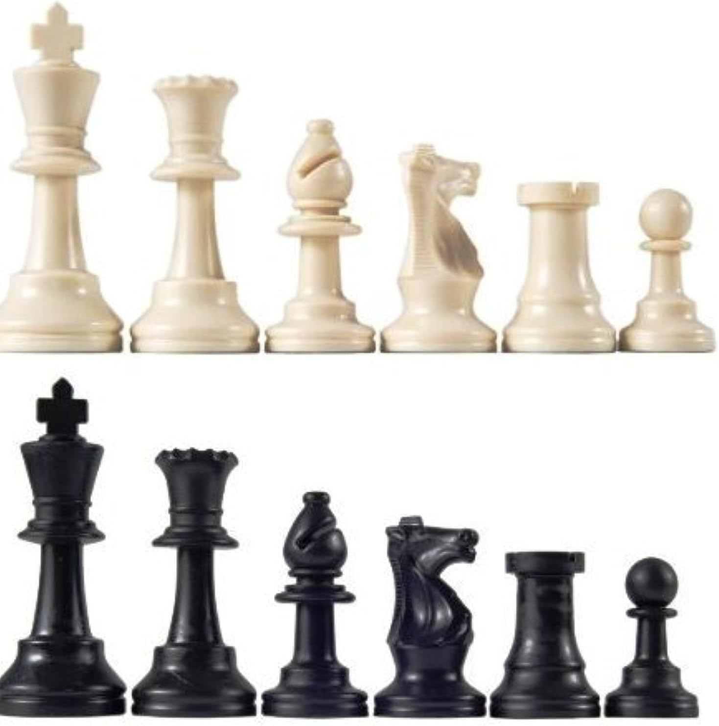 Staunton Tournament Chess Pieces Triple Weighted with 3.75 King and 2 Extra Queens image number 3