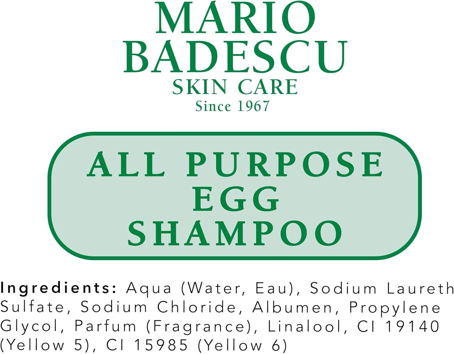 Mario Badescu All Purpose Egg Shampoo for All Hair and Skin Types | Shampoo and Body Wash That Cleanses and Nourishes |Formulated with Egg White Proteins| 16 Fl Oz image number 3