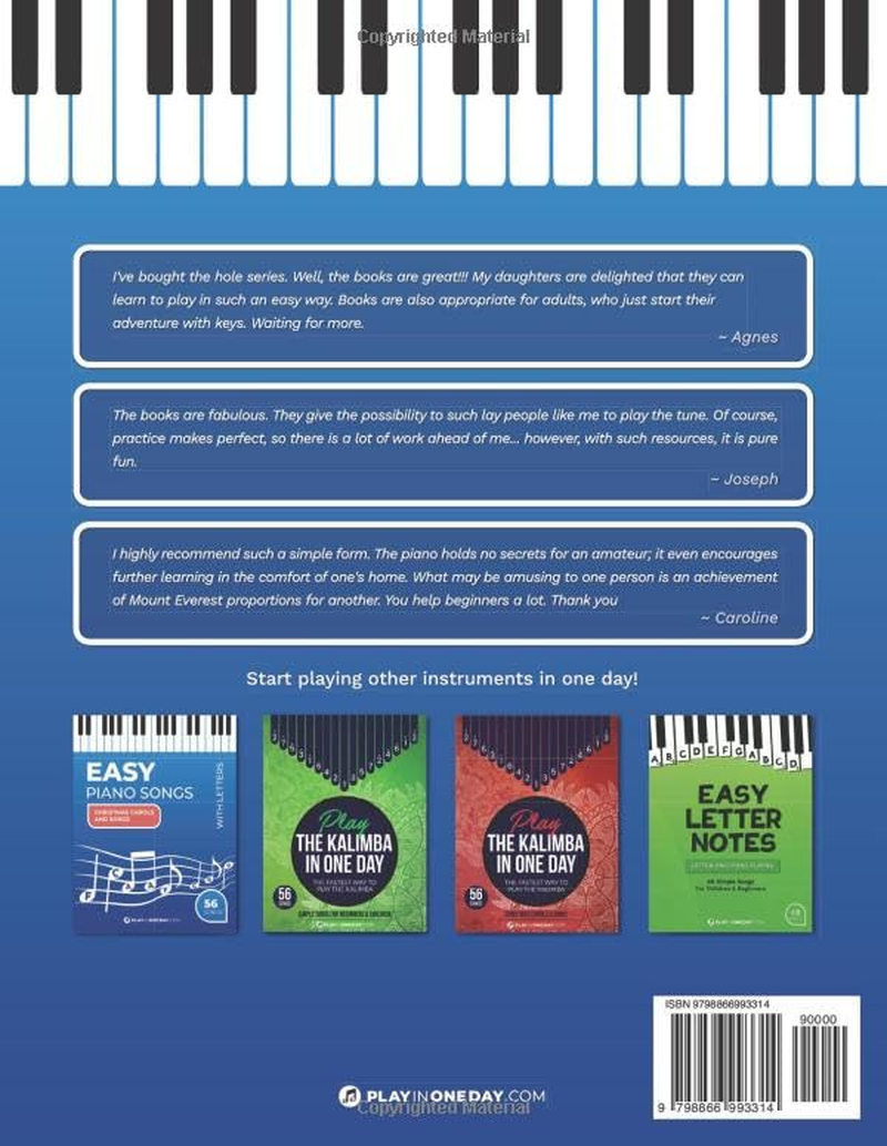 Easy Piano Songs with Letters. Simple Songs for Children and Beginners.: Simple Notation with Letters.