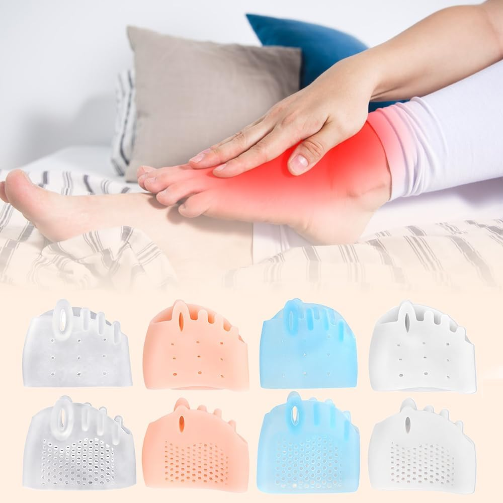 Hyggear Silicone Toe Separator, Hygger Toe Separators for Men Women, Hygear Toe Separators for Preventing Rubbing and Relieve Pressure, 4 Pairs Hygger Toe Separators for Bunion, Breathable and Soft image number 4