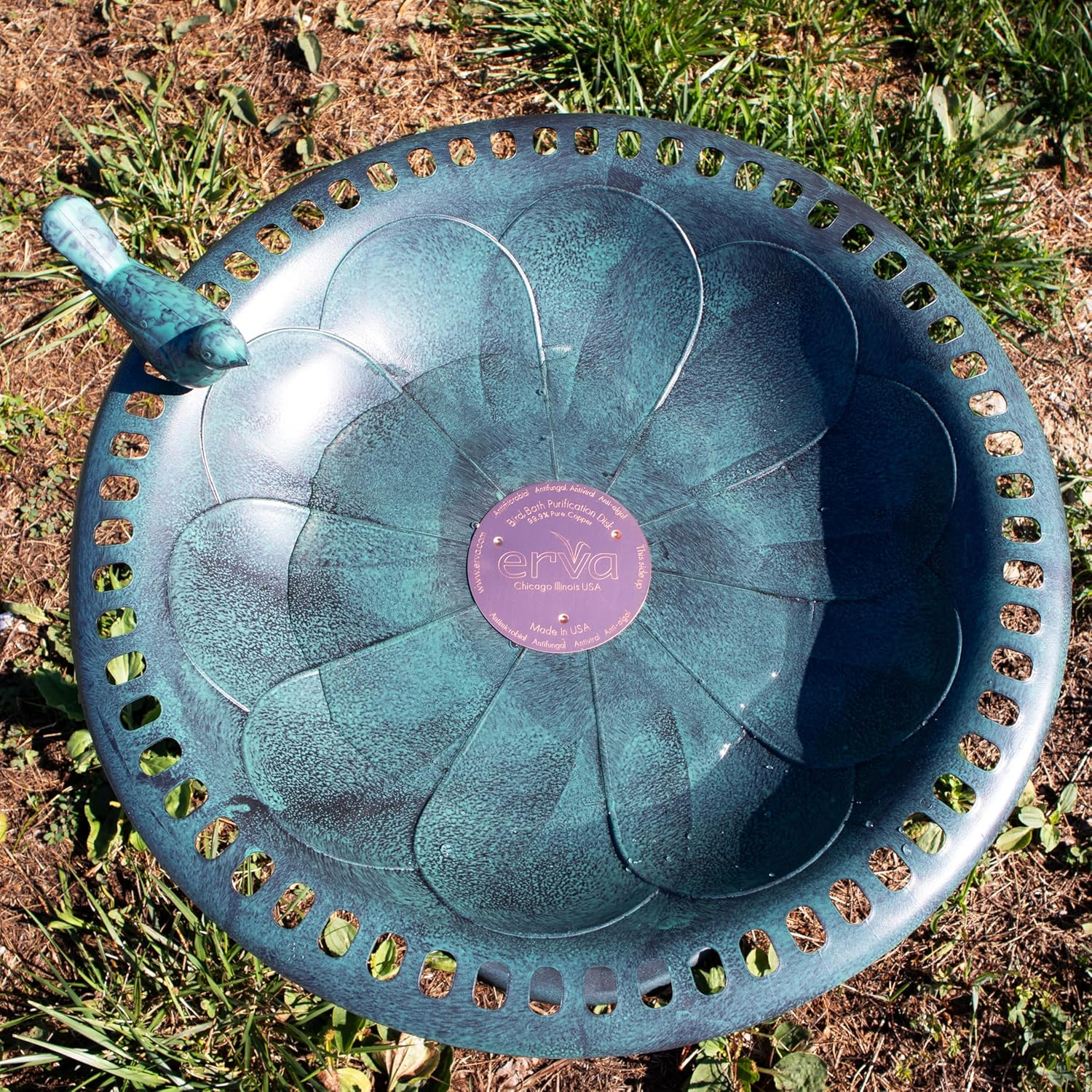 Erva Copper Bird Bath Purification Disk - Made in USA image number 1