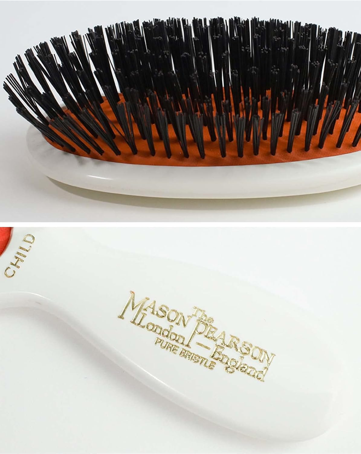 Mason Pearson Boar Bristle Tufts Child'S Hair Brush, Ivory, Ivory White image number 5
