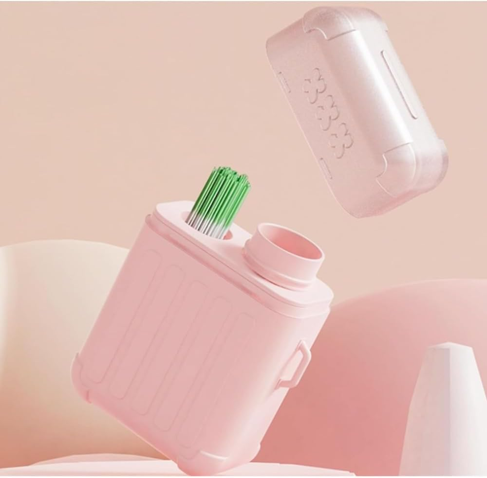 Ear Piercing Cleaning Kit, Ear Piercing Hole Cleaner Floss Kit with 240Pcs, Disposable Aftercare Cleaners, Earrings Hole Cleaner Floss, Ppiercing Aftercare Kits, Quick and Easy Use (Mint) - 2Pc Mint image number 4