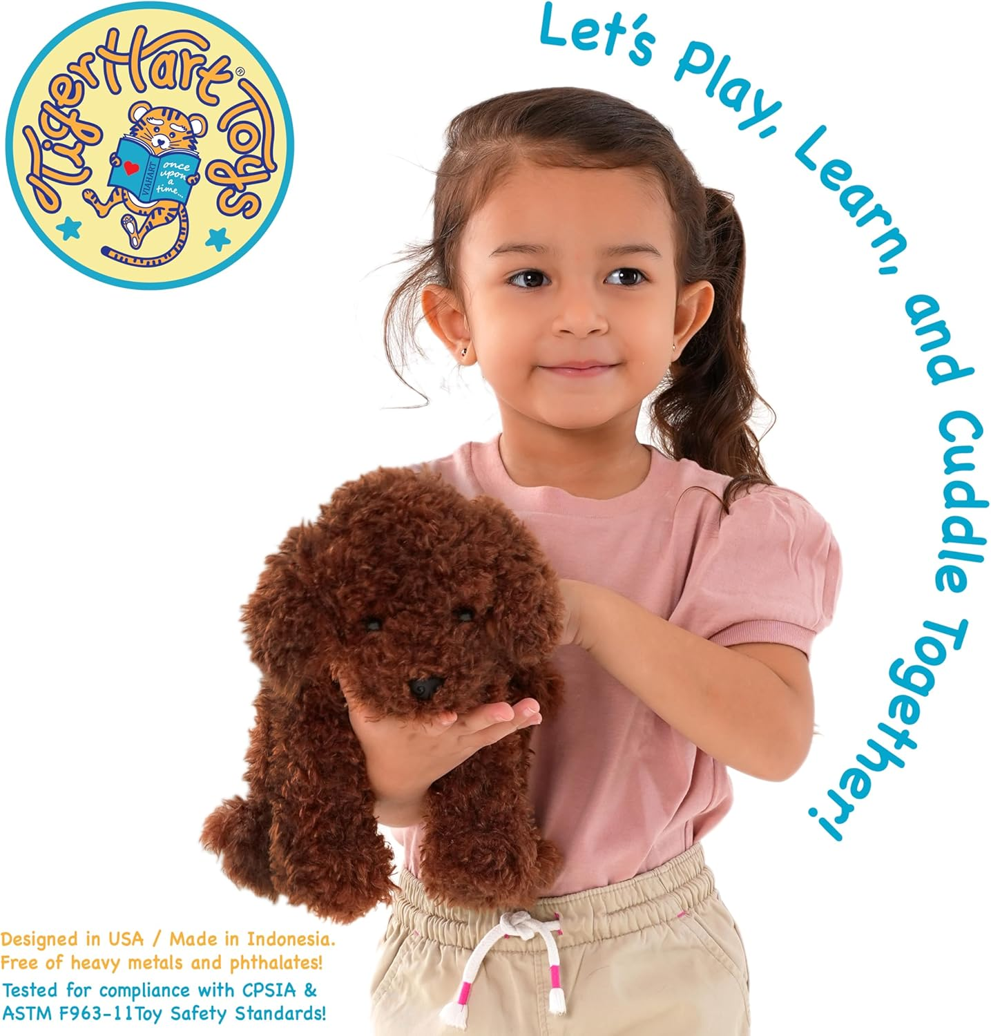 Laurel the Labradoodle - 12 Inch Stuffed Animal Plush image number 4