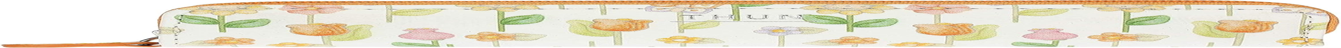 THUN - Country Pencil Case with Ballpoint Pen, Orange, Floral image number 1