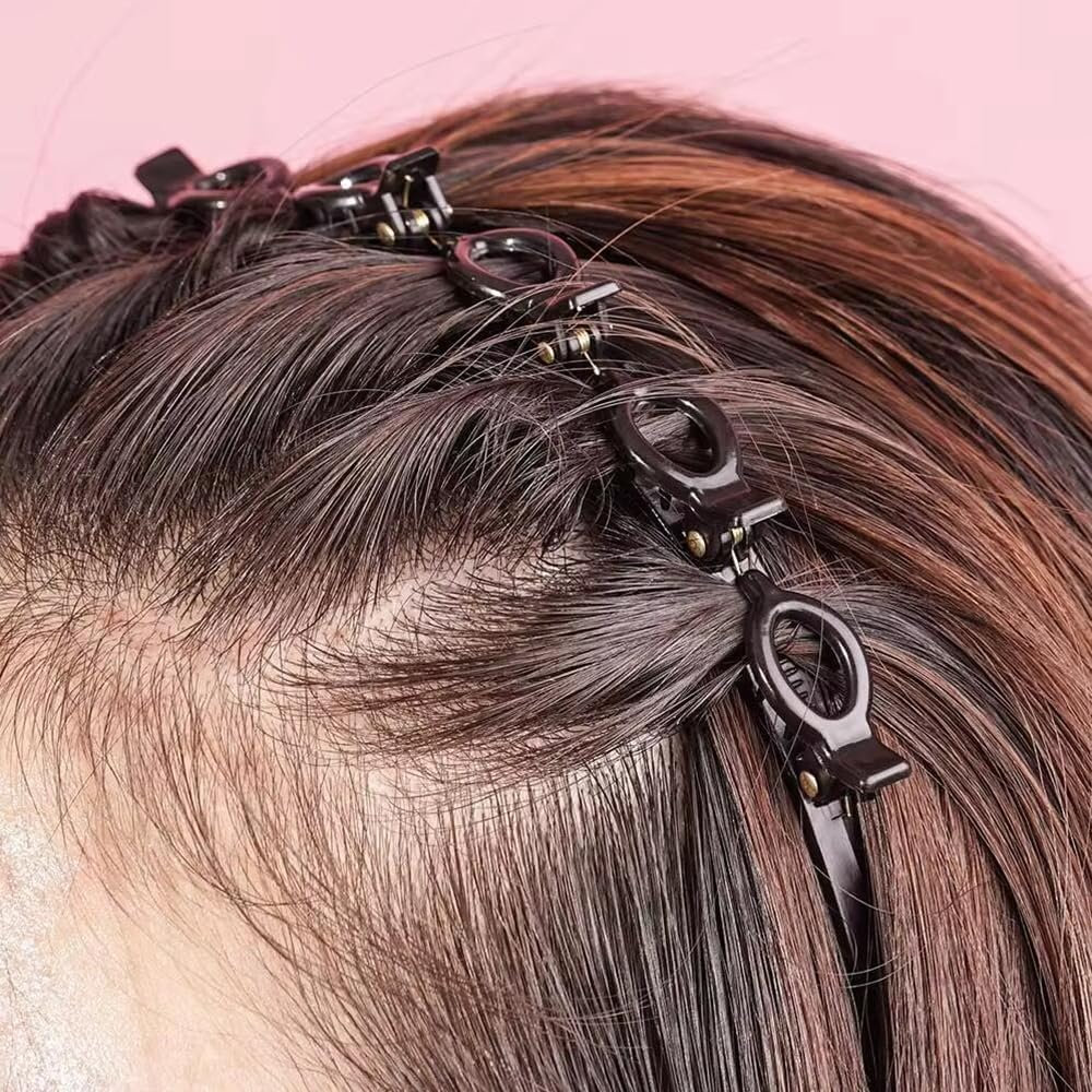 Hair Band with Clips, 2 Hair Bands with Clips, Twist Braid Hair Band, Hair Holder image number 4
