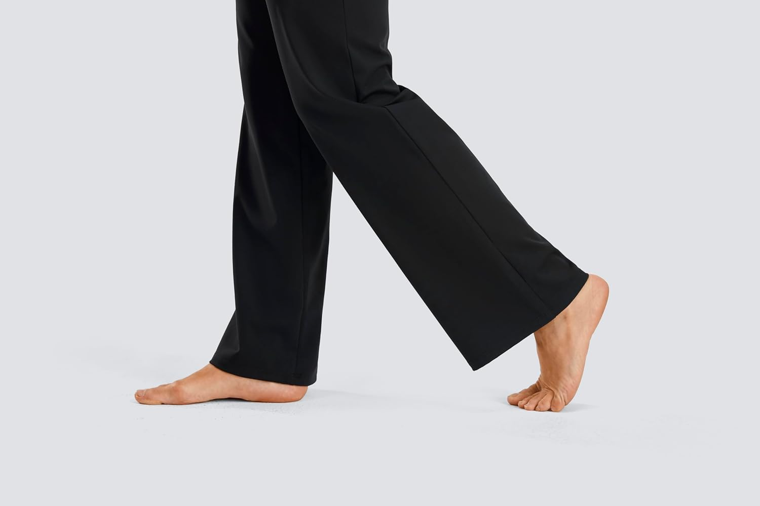 JOYSPELS Smooth Feeling Wide-Leg Maternity Leggings over the Belly Soft Pregnancy Yoga Lounge Pants for Women, Black, X-Large image number 3